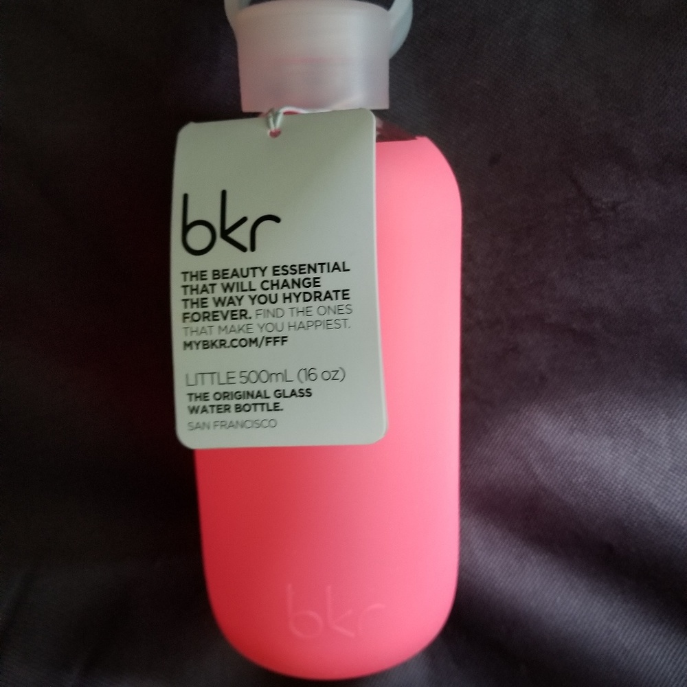 NEW bkr little rosy glass water bottle 500ml(16oz)